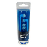 Audifonos Alambricos Philips Beats N´ Bass She3590 Color Azul