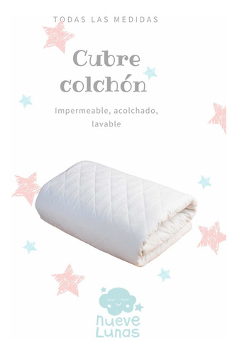 Cubrecolchon 150x80 Nueve Lunas