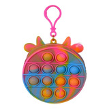 Monedero Fidget Toy Pop It Juguete Burbuja Anti Estres 1021 Color Vaca Multicolor 2