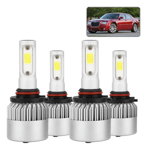 Kit De Faros Led 8000lm 70w Luz Alta/baja Para Chrysler