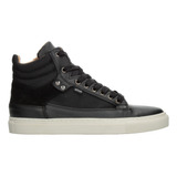 Botin Gosh Tipo Tenis Negro Con Cordones Para Hombre