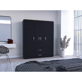 Closet Bariloche Eco 180 X 150 X 50 Rta Wengue Color Wengue Canto Carbon