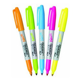 Resaltador Marcador Sharpie Fluo Punta Fina Neon X36 U.