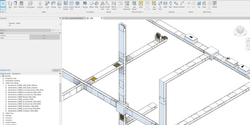 Template Barramento Blindado (bus-way) Revit Mep