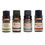 Kit Óleos Essenciais Copaiba Sandalo Lavanda Menta Piperita