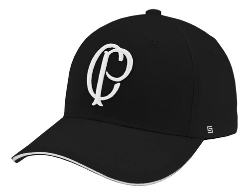 Boné Corinthians Bordado Licenciado Supercap Preto