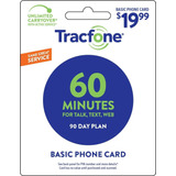 Tracfone Tarjeta De 60 Minutos  90 Días De Servicio  Recam