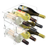 Organizador Botellas De Vino Apilable Pack De 3