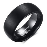 Anillo De Tungsteno Black Total Hombre Moda Masculina 2021