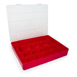 Box Com 20 Divisórias 34,5x27cm Caixa Organizadora Plástico 