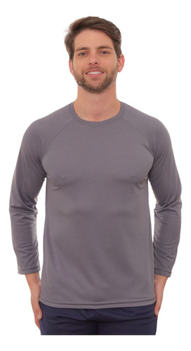 Camiseta Blusa Masculina Térmica Proteção Praia Pele Uv 50+