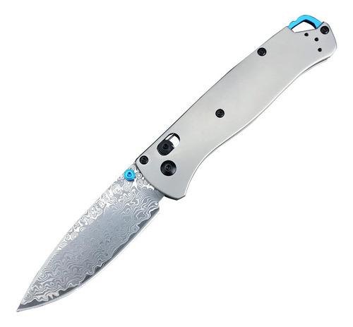 Cuchillo De Caza Edc Cuchillo De Bolsillo Plegable De Damasc