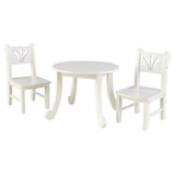 Set De Mesa Y Silla Kidkraft Little Doll, Blanco