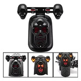 Z Skull Stop Brake Skull Death Chrome Chopper Q Universal