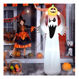 Decoração De Halloween, Fantasma Inflável De 1,8 M Com Luz L
