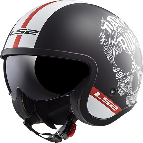 Casco Abierto Ls2 599 Spitfire Cafe Racer Motodelta