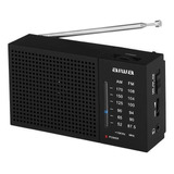 Rádio Portátil Fm / Am Aiwa Aw Lr234am-fm A Pilha - Preto