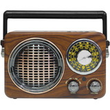 Radio Retro Bluetooth Usb Portátil Parlante Vintage Am Fm