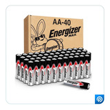 Pilas Aa Alcalinas Energizer Caja De 40 Pilas.