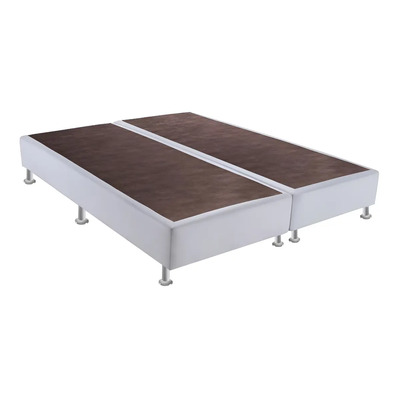 Base Sommier Ortobom Super King Corino Branco 193x203x23cm Dividida