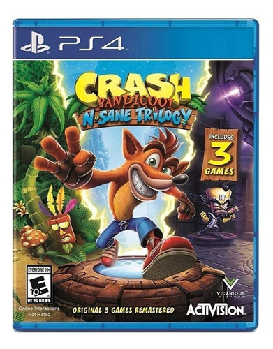 Crash Ps4 Bandicoot Sane Trilogy Fisico Juego Playstation 4