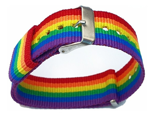 Pulsera Correa Reloj Arcoíris Lgbt Orgullo Gay  Brazalete 