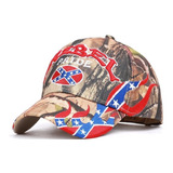 Gorra Bordada 3d Confederada Rebel Pride Camo Realtree 