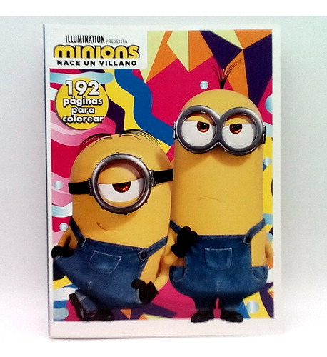 Libro Jumbo Para Colorear Minions Nace Un Villano 192 P