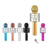 Microfone S/fio Bluetooth  Karaokê  Speaker  Usb  Led