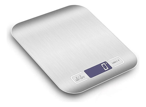 Balanza Gramera Digital De Cocina 5000 Gramos 5 Kilos Tara Capacidad Máxima 5 G Color Plata