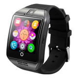 Nfc Bluetooth Smart Watch Hombres Q18 Con Cámara Facebook-or