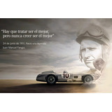 Pôster - Juan Manuel Fangio - Frase - Decor -  33 Cm X 48 Cm