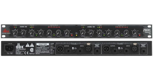 Dbx 266 Xl Compresor/gate/expander Estudio Doble Channel