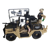 Set Militar Juguete Mediano Jeep Con Soldados Toys Palace 