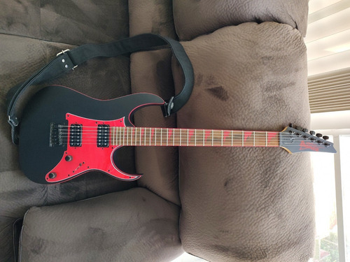 Guitarra Eléctrica Ibanez Rg Gio Grg131dx Álamo Black Flat