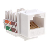 Cat5e Ethernet Rj-45 Keystone Jack Cat5 Punch-down Netw...