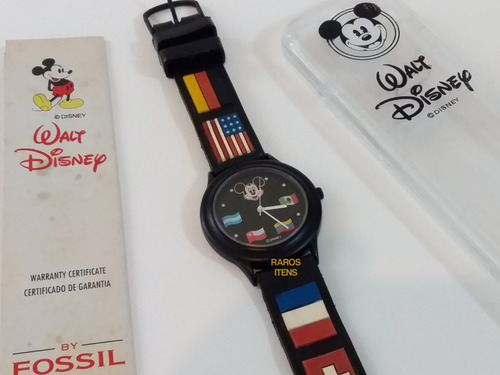 Relógio Pulso Mickey Mouse Walt Disney By Fossil Déc. 1990 
