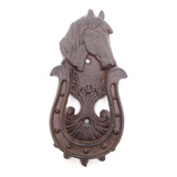 Figura Decorativa Golpeador Puerta Diseño Cabeza Caballo.