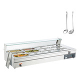 Calentador De Alimento Baño Maria 1800w 12 Ollas 86-185°f 