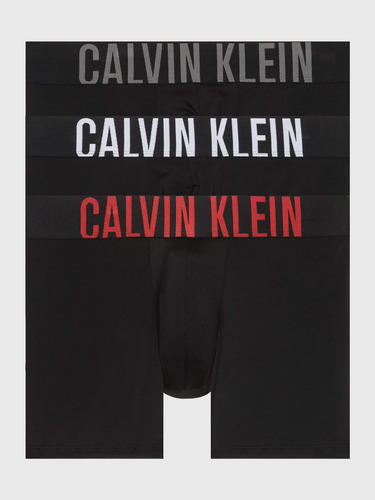 Briefs Calvin Klein Intense Paquete De 3 Hombre Negro
