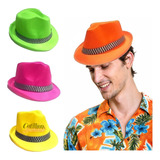 3 Gorros Sombreros Tanguero   Fluor Fiesta Cumpleaños Bodas