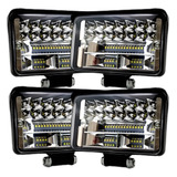 Kit 4x Farol Auxiliar Milha Led 108w Caminhão Off Road Auto