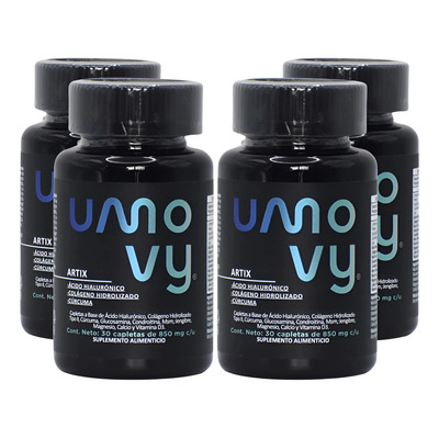 Kit De 4 Umovy Ácido Hialurónico 30 Capeltas De 850 Mg | Envío gratis