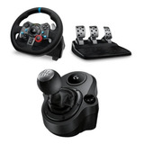 Volante Logitech G29,pedalera Y Palanca De Cambios Ps4/5/pc