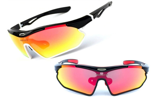 Gafas Ciclismo Bicicleta Kit  Lentes Tipo Espejo Uv400