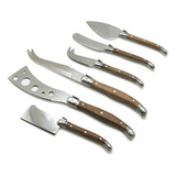 Set 6 Cuchillos Aperitivo Wayu Mango Madera Tablas