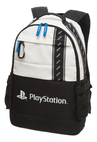 Mochila Escolar Costas G Playstation Dual Pacific 7882304, Color Negro, Diseño De Tela: Lisa