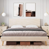 Base De Cama King Size Terciopelo Con Cabecera Ajustable