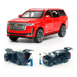 A Carro De Metal Em Miniatura Cadillac Escalade Com Luz E