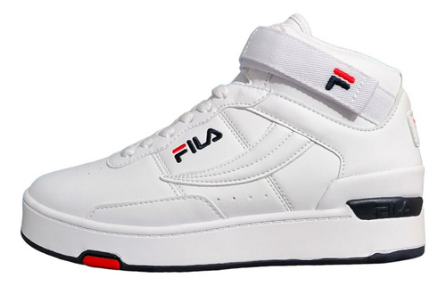 Tenis Fila Bota V-11 Color Blanco/ Marino/ Rojo (856-125)